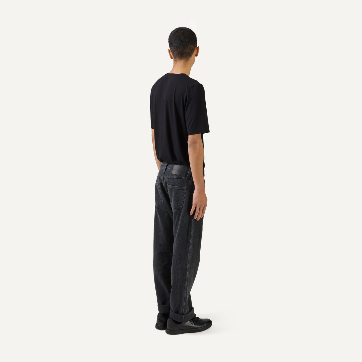 263 Wide Jeans, washed black