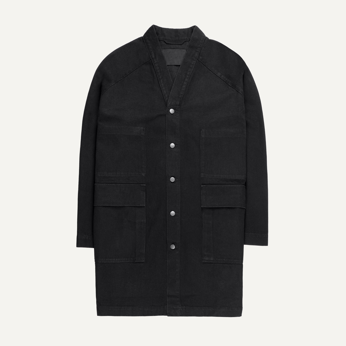 321 Raglan Denim Jacket, deep black