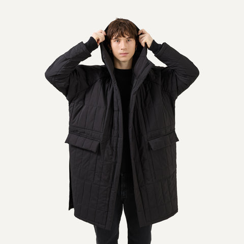 159 Loose Quilted Coat