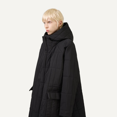 159 Loose Quilted Coat