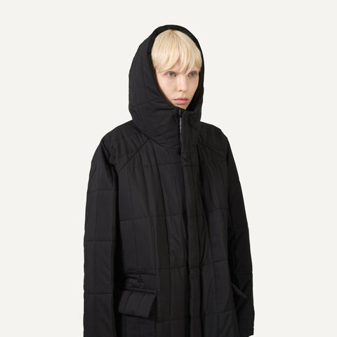159 Loose Quilted Coat