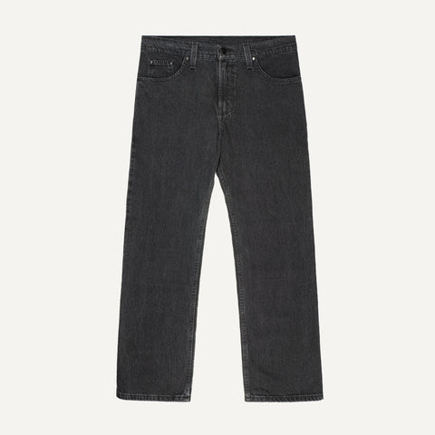263 Wide Jeans, washed black