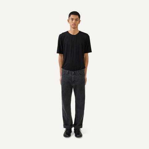 263 Wide Jeans, washed black