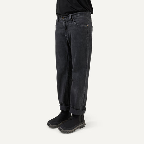 263 Wide Jeans, washed black