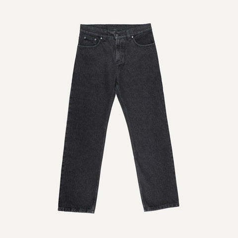 263 Wide Jeans, washed black