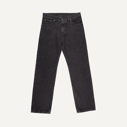 263 Wide Jeans, washed black