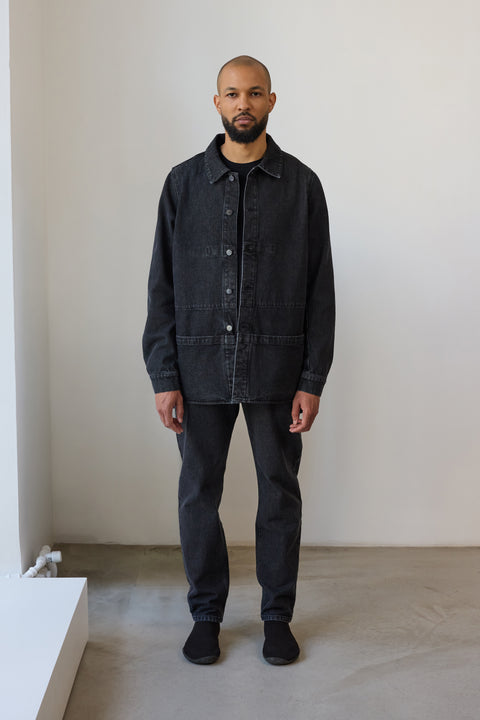 320 Worker Denim Jacket, washed black
