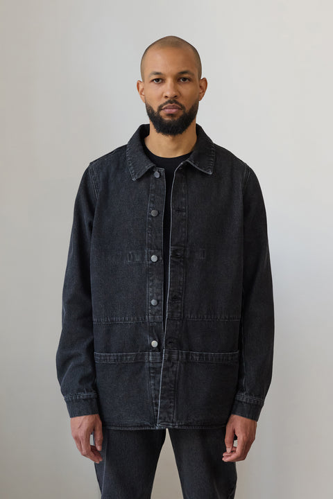 320 Worker Denim Jacket, washed black