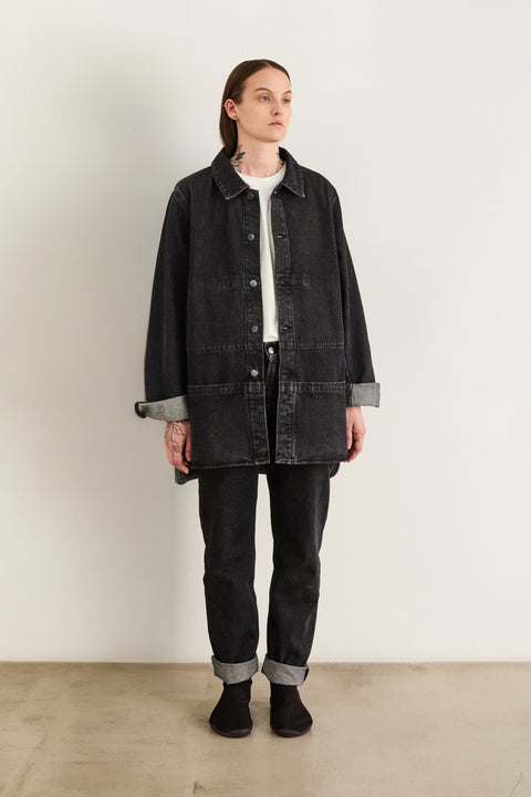 320 Worker Denim Jacket, washed black