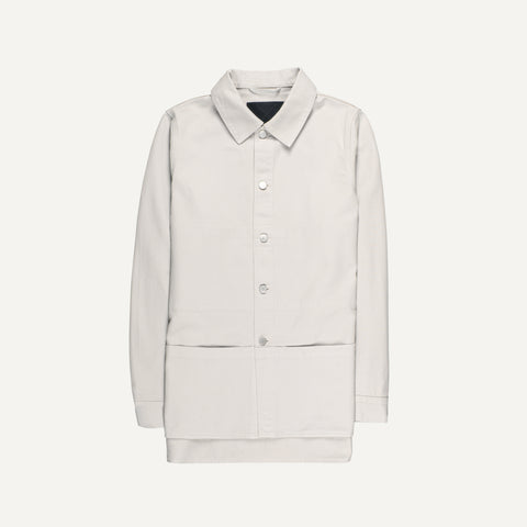 Nomen Nescio 320 Worker Denim Jacket white – flat lay front view