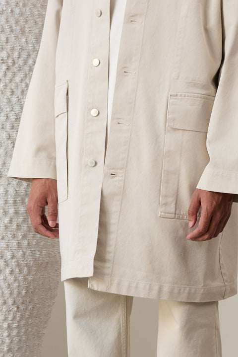321 Raglan Denim Jacket, white