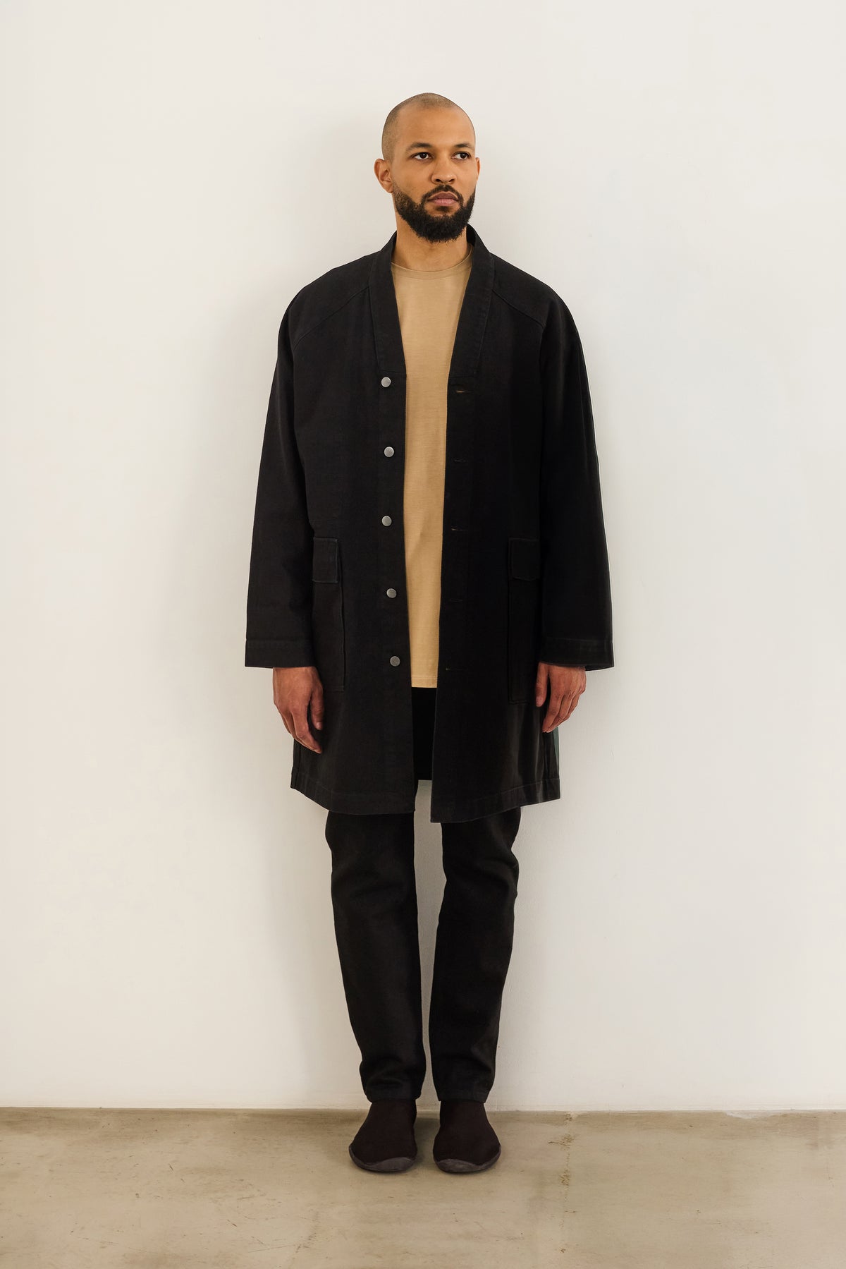 321 Raglan Denim Jacket, deep black