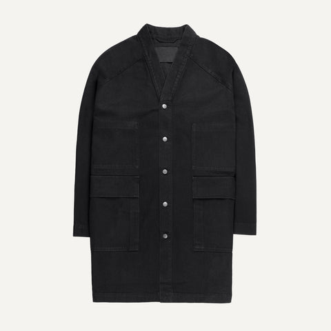 321 Raglan Denim Jacket, deep black