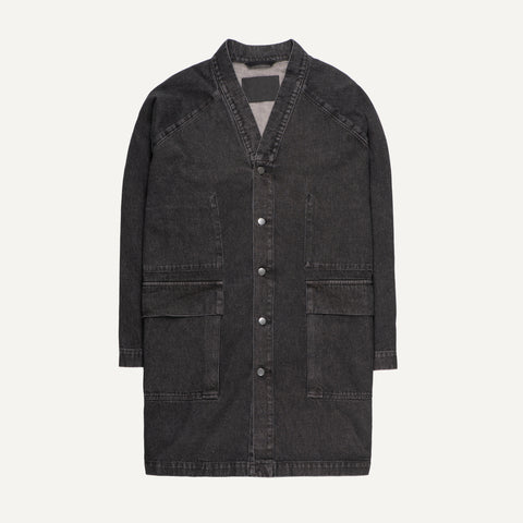 321 Raglan Denim Jacket, washed black