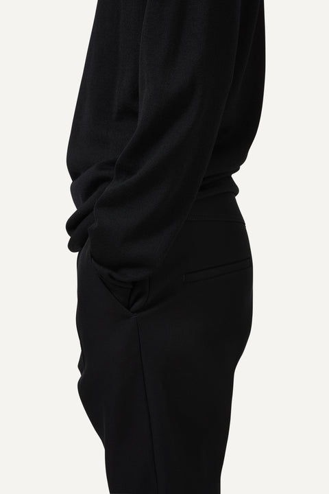 Black low clearance turtleneck